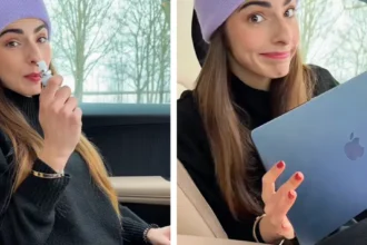 autó hideg lány laptop