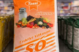 Tassi erdélyi vákuumsó látható egy fiktív bolt polcain.