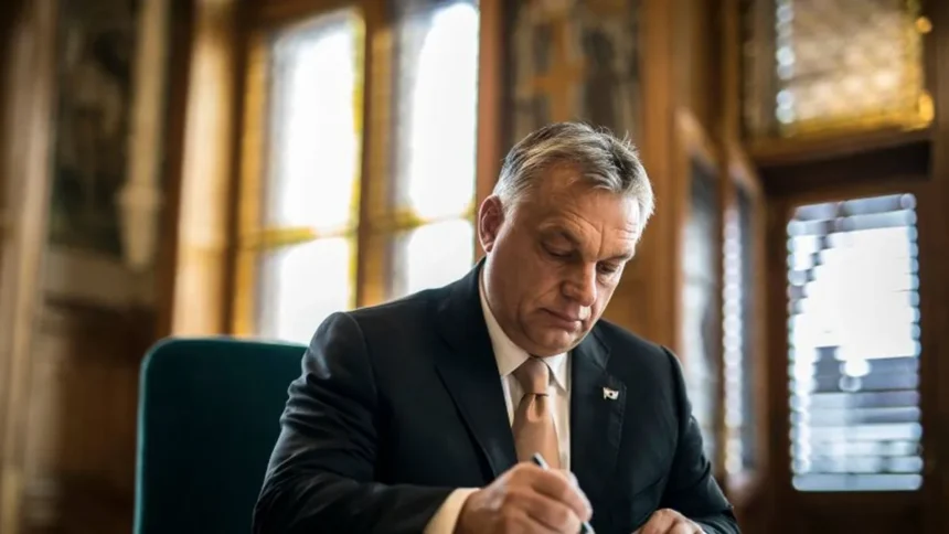 Orbán Viktor levél ír
