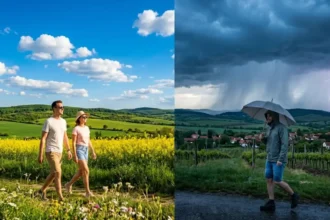 május időjárás eső meleg